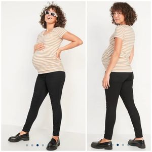Old Navy Black Skinny Maternity Jeans